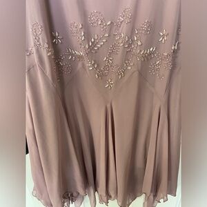 20s-style Drop Waist Beaded Dress